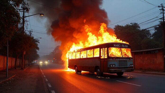 bus fire retaliation incident