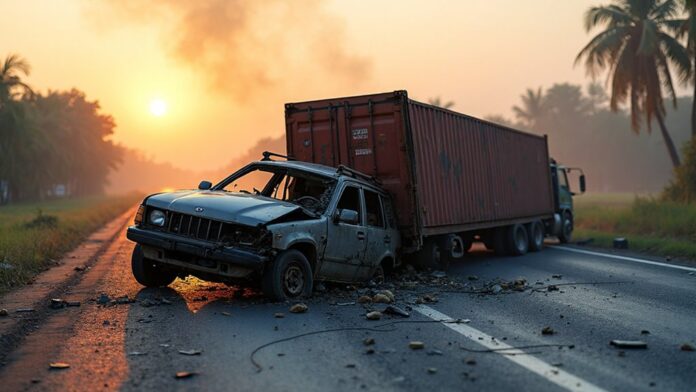 car container crash fatalities reported