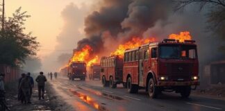 pune tempo fire injuries