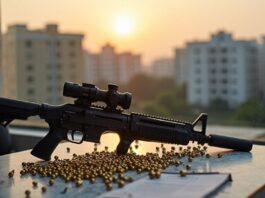 airgun firing sparks neighborhood panic
