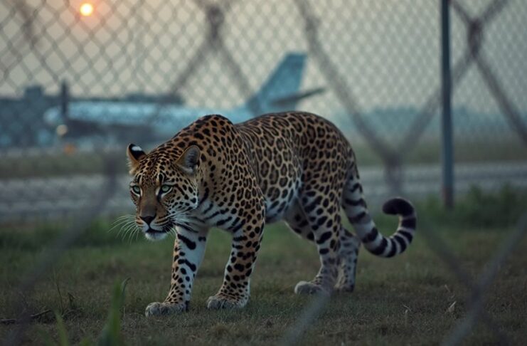 leopard repeatedly spotted at pune airport