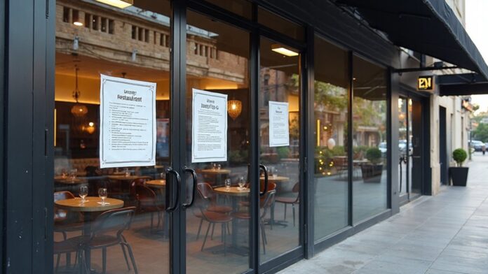 notice served over unlicensed eatery