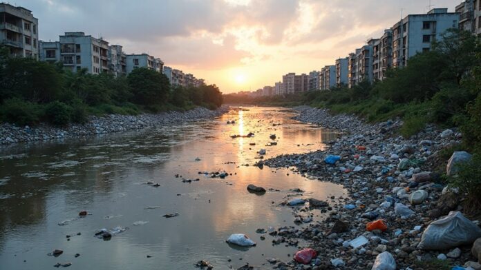 pollution endangers ramnadi environmental cleanup
