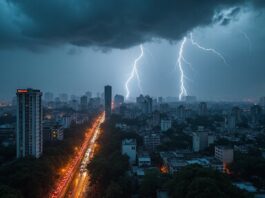 rain and thunderstorms warned