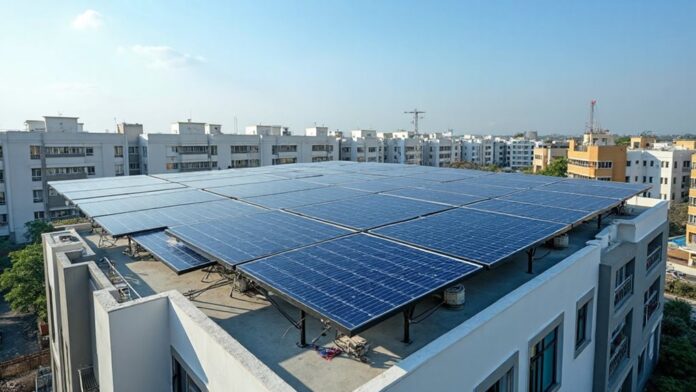 rooftop solar power installation