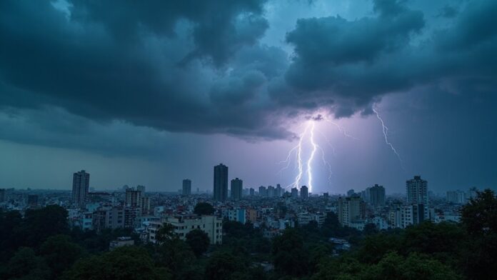 thunderstorms high winds predicted