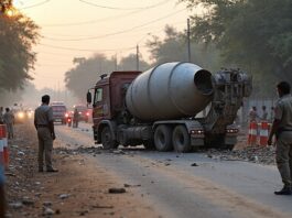 tragic concrete mixer fatality