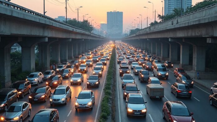 wrong way drivers on flyover